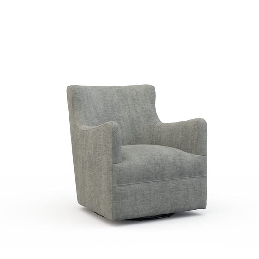 Lillian August - Dalia Swivel Chair in Castine-Grey - U165-C3-Castine-Grey view 1