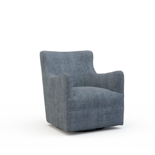 Lillian August - Dalia Swivel Chair in Castine-Slate - U165-C3-Castine-Slate view 1