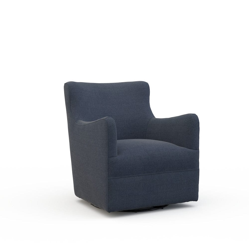 Lillian August - Dalia Swivel Chair in Cristo-Blue - U165-C3-Cristo-Blue view 1
