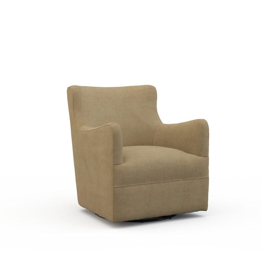 Lillian August - Dalia Swivel Chair in Limestone-Bronze - U165-C3-Limestone-Bronze view 1