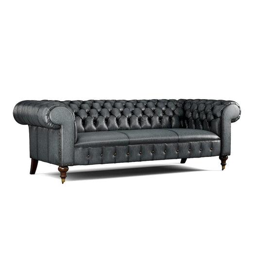 Lillian August - Daniel Sofa in Sauvage-Grey-White - LL7145S-Sauvage-Grey-White view 1