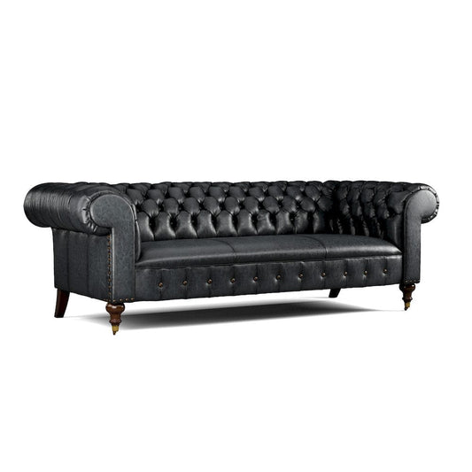 Lillian August - Daniel Sofa in Sauvage-Lagoon-White - LL7145S-Sauvage-Lagoon-White view 1