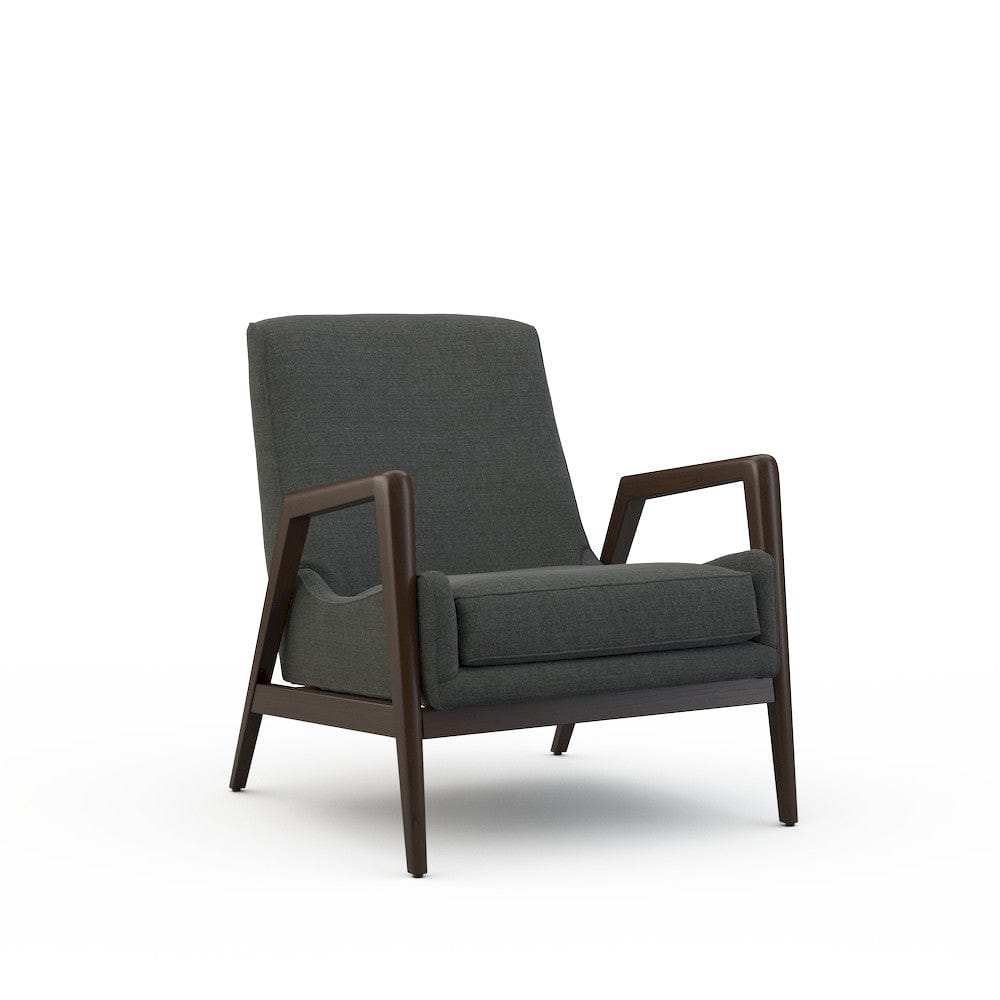 Lillian August - Dorian Chair in Cristo-Charcoal - U117-C1-Cristo-Charcoal view 1