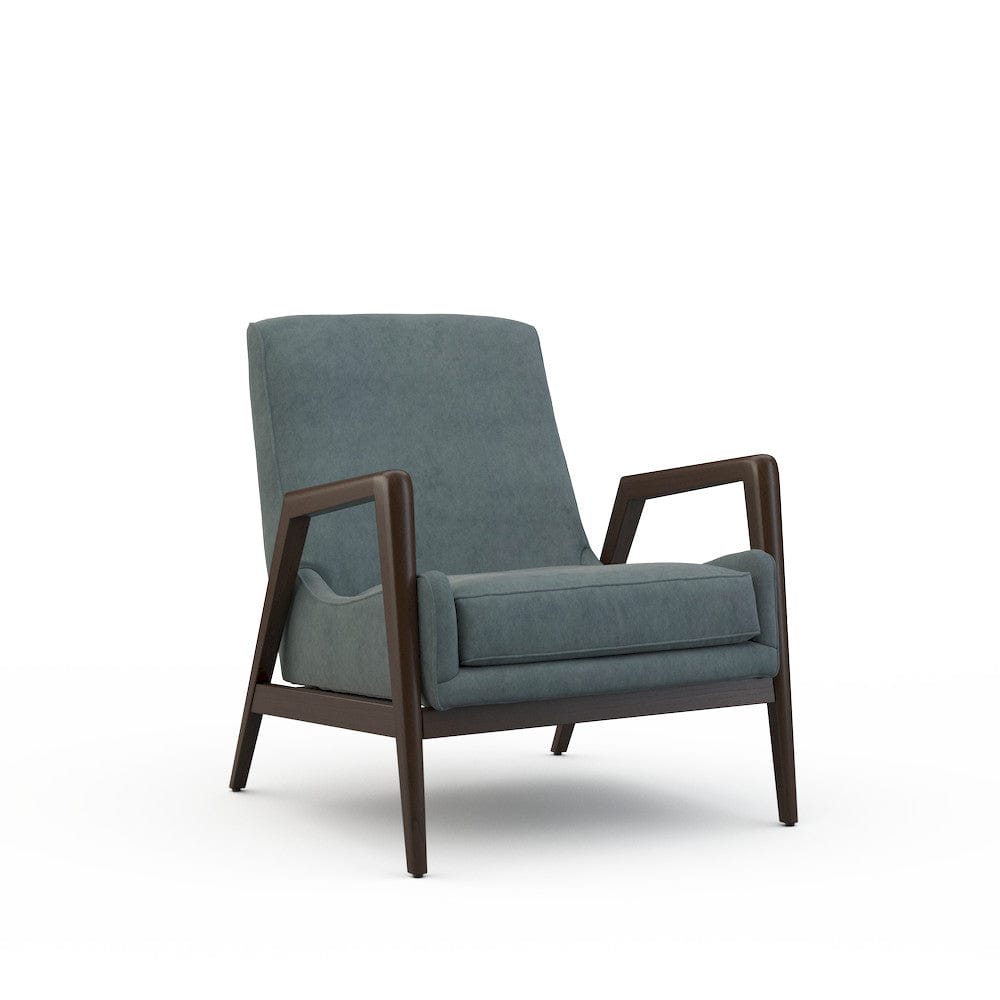 Lillian August - Dorian Chair in Limestone-Blue - U117-C1-Limestone-Blue view 1