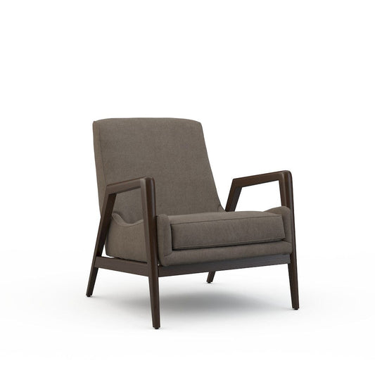 Lillian August - Dorian Chair in Limestone-Charcoal - U117-C1-Limestone-Charcoal view 1