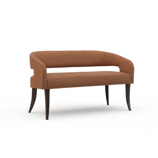 Lillian August - Dustin Bench in Crystal-Orange - U173-B1-Crystal-Orange view 1
