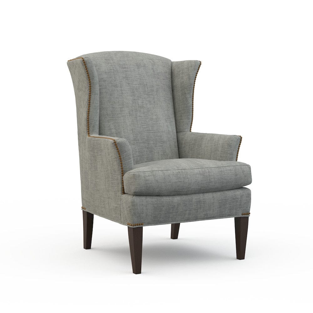 Lillian August - Edwardian Chair in Castine-Grey - LA4116C-Castine-Grey view 1