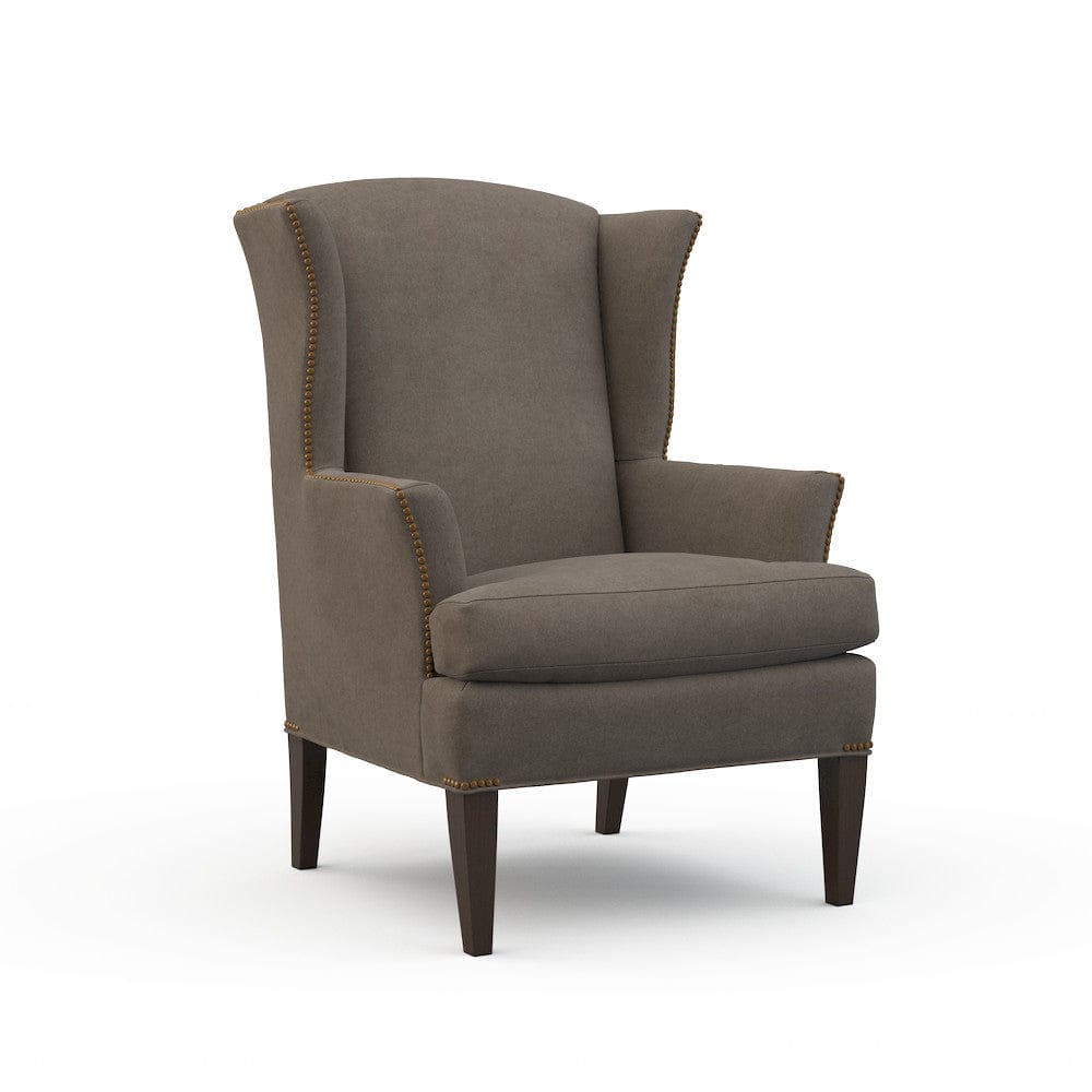 Lillian August - Edwardian Chair in Limestone-Charcoal - LA4116C-Limestone-Charcoal view 1