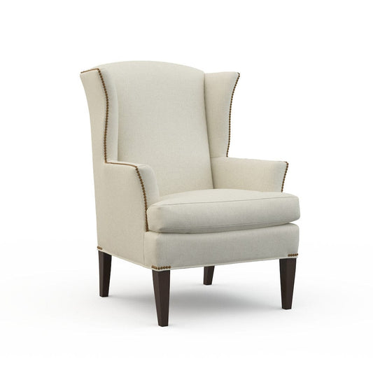 Lillian August - Edwardian Chair in Rayburn-Oatmeal - LA4116C-Rayburn-Oatmeal view 1