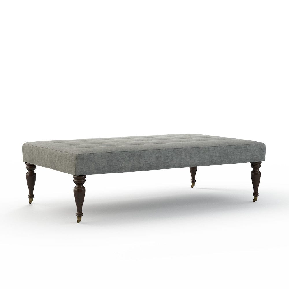Lillian August - Fredric Ottoman in Castine-Grey - LA8131B-Castine-Grey view 1