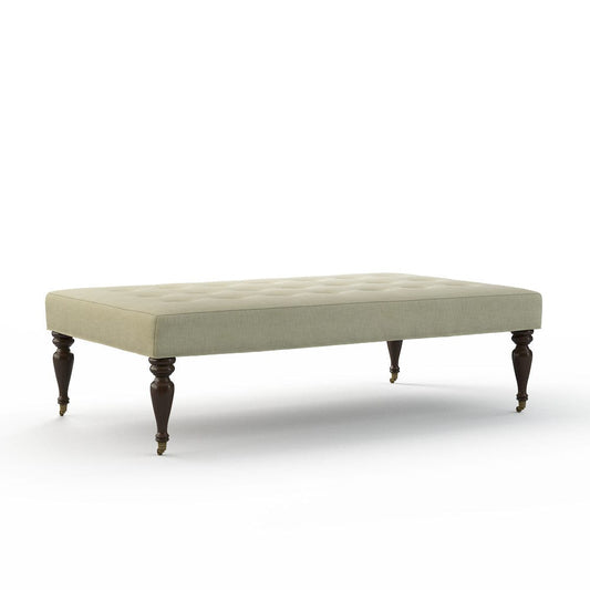 Lillian August - Fredric Ottoman in Crystal-Natural - LA8131B-Crystal-Natural view 1