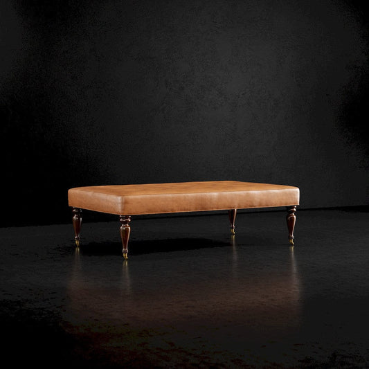 Lillian August - Fredric Ottoman in Gourmet-Cane-Black - LL8131B-Gourmet-Cane-Black view 1