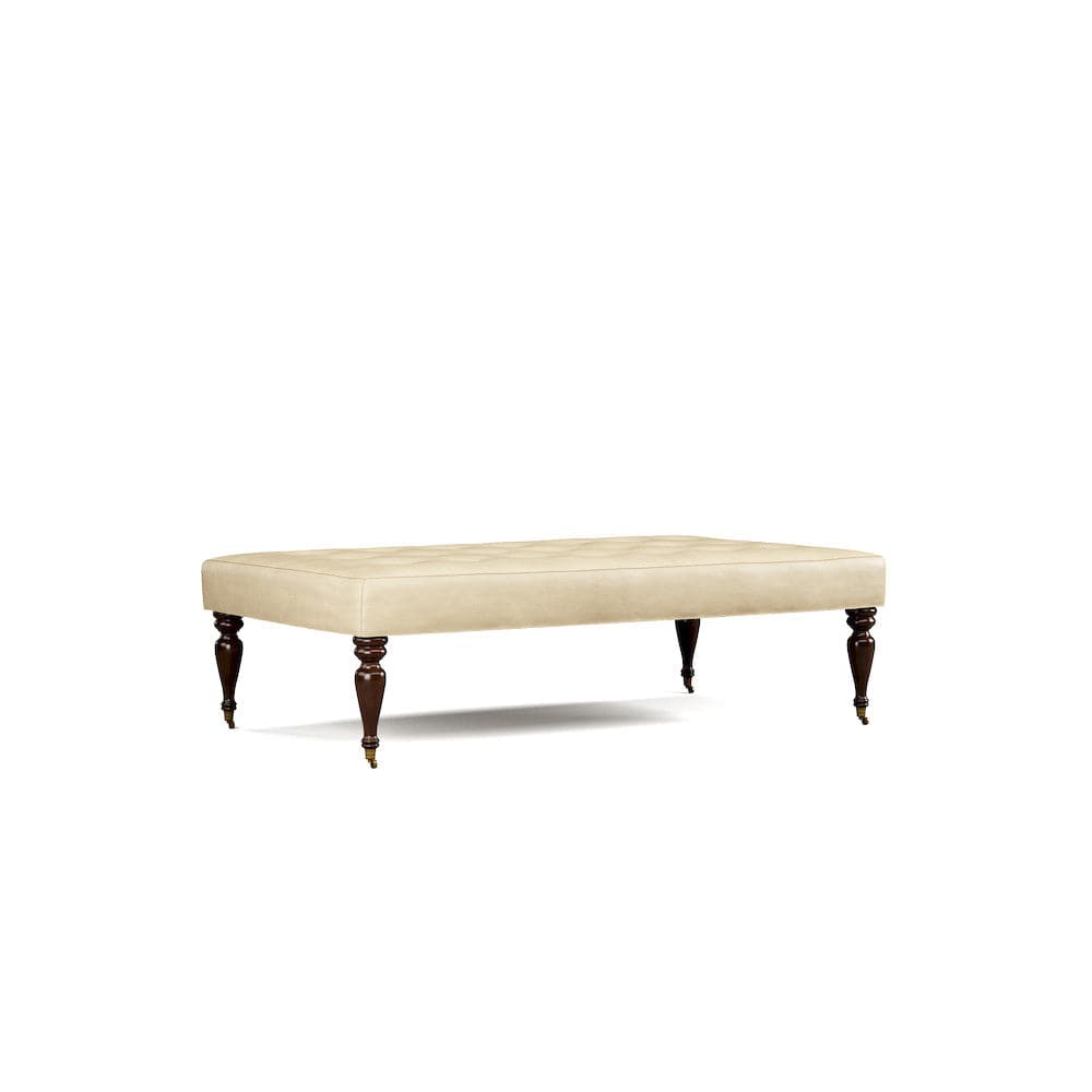 Lillian August - Fredric Ottoman in Gourmet-Ivory-White - LL8131B-Gourmet-Ivory-White view 1