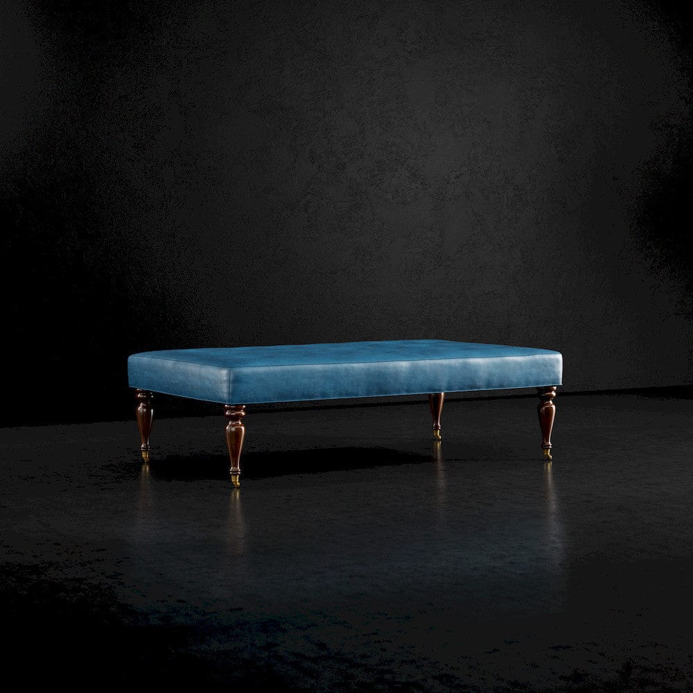 Lillian August - Fredric Ottoman in Gourmet-Nile-Black - LL8131B-Gourmet-Nile-Black view 1