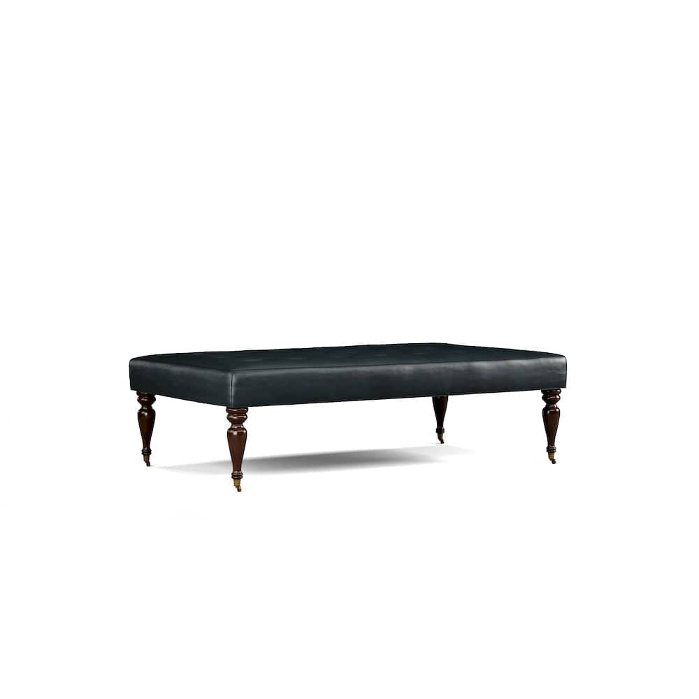Lillian August - Fredric Ottoman in Gourmet-Smoke-White - LL8131B-Gourmet-Smoke-White view 1