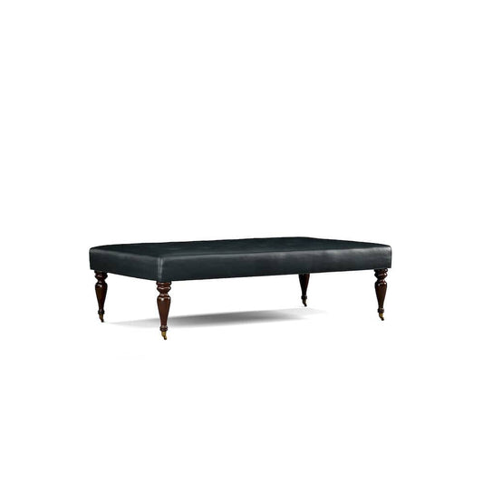Lillian August - Fredric Ottoman in Gourmet-Smoke-White - LL8131B-Gourmet-Smoke-White view 1