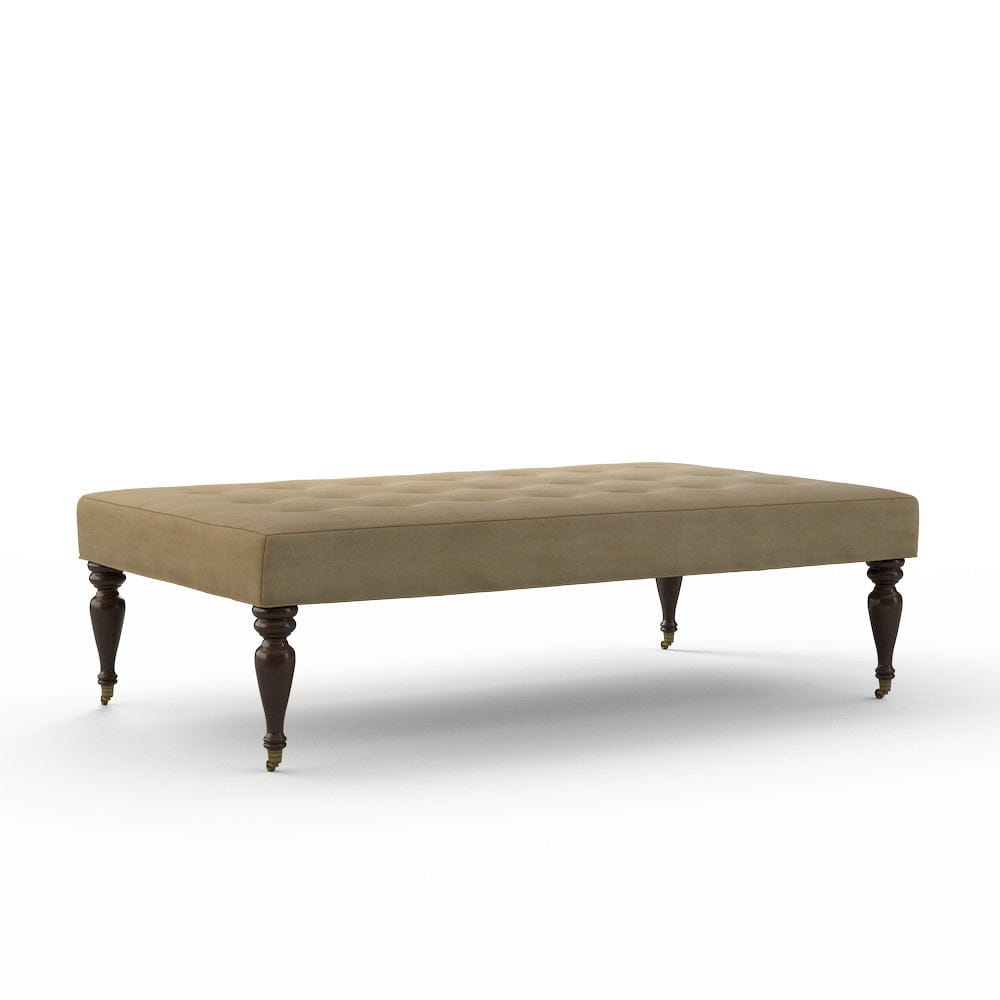 Lillian August - Fredric Ottoman in Limestone-Bronze - LA8131B-Limestone-Bronze view 1