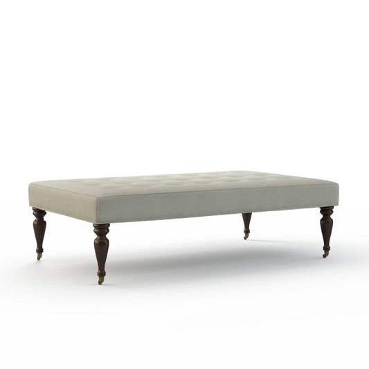 Lillian August - Fredric Ottoman in Limestone-Gray - LA8131B-Limestone-Gray view 1