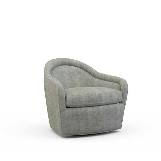 Lillian August - Gracie Swivel Chair in Castine-Grey - U157-C3-Castine-Grey view 1
