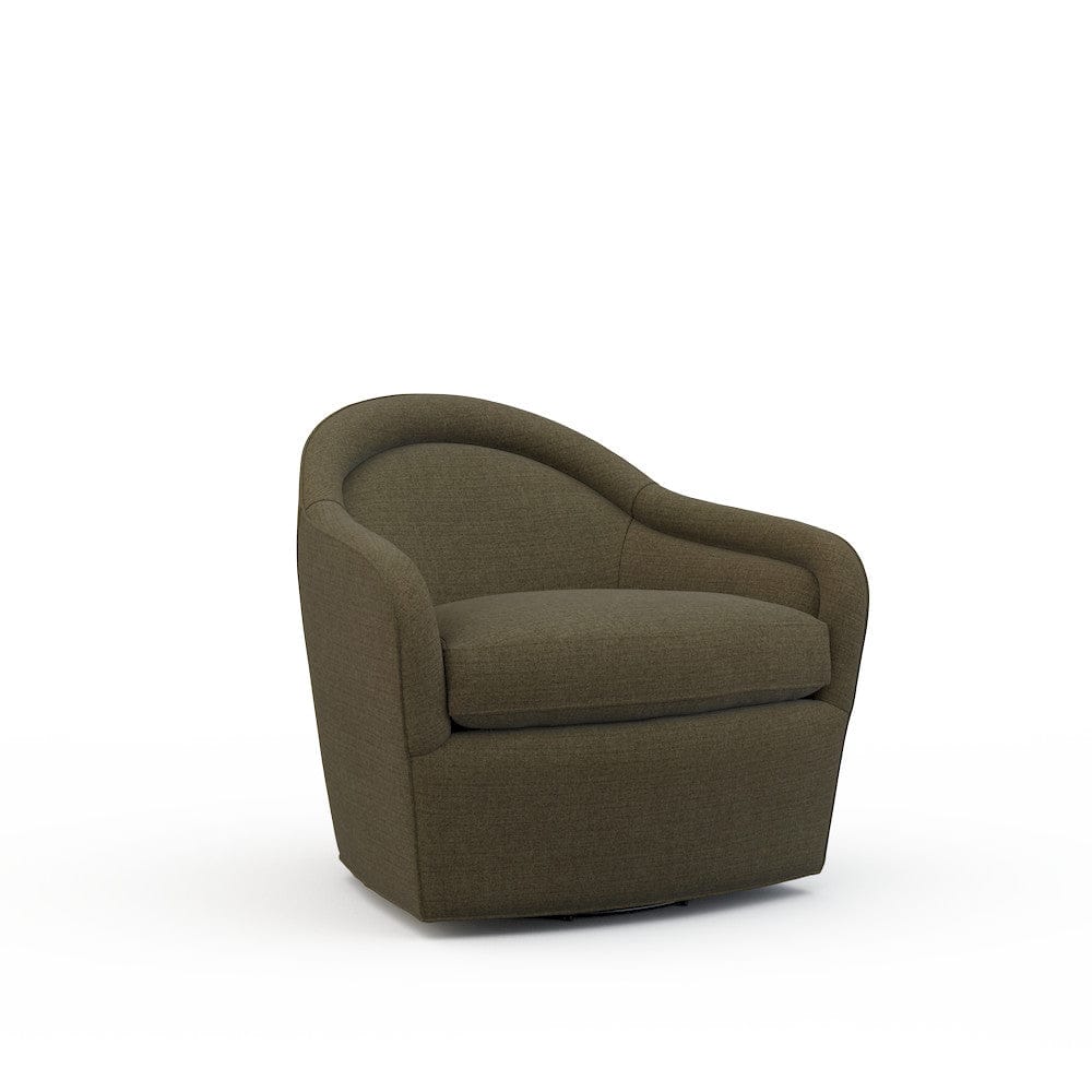 Lillian August - Gracie Swivel Chair in Cristo-Brown - U157-C3-Cristo-Brown view 1