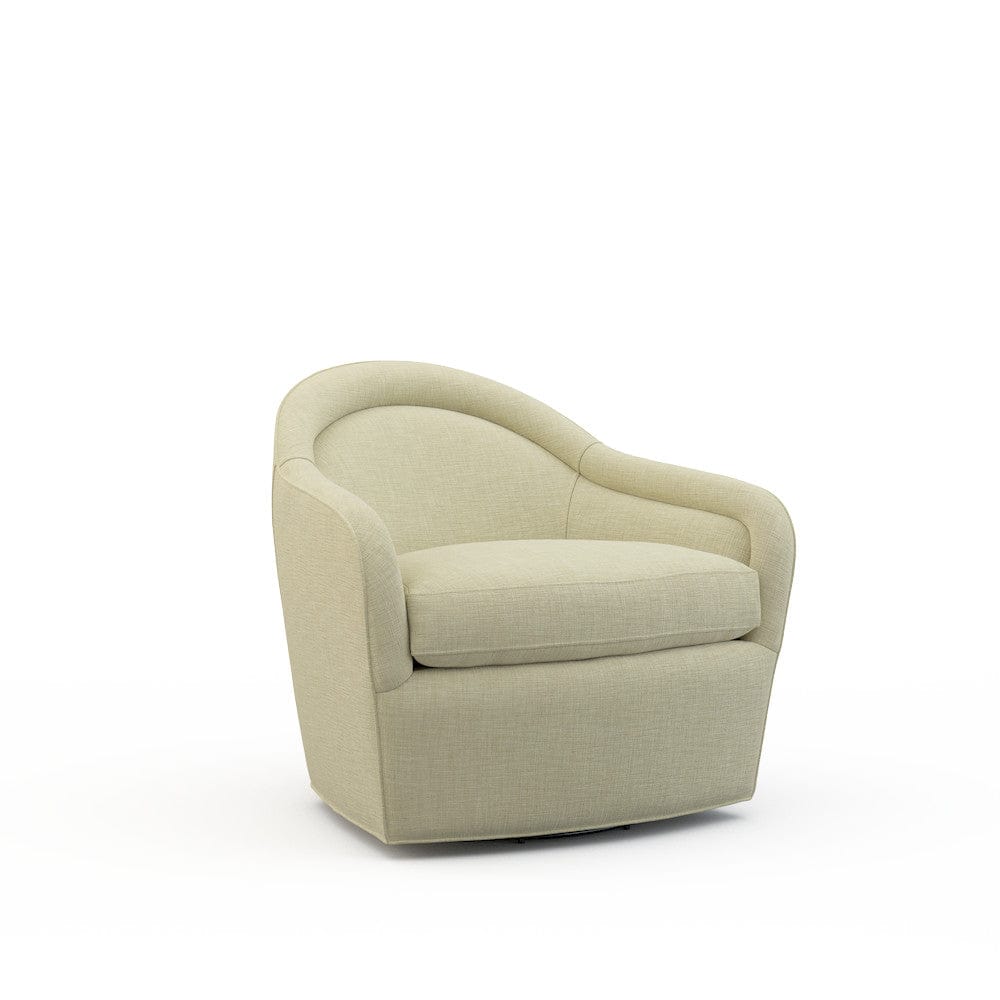 Lillian August - Gracie Swivel Chair in Crystal-Natural - U157-C3-Crystal-Natural view 1