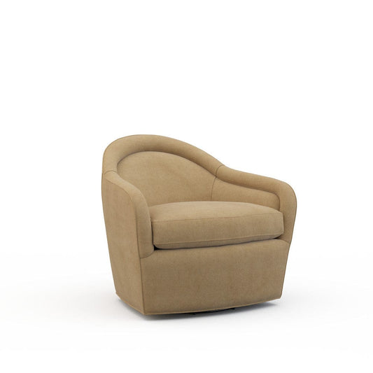 Lillian August - Gracie Swivel Chair in Limestone-Bronze - U157-C3-Limestone-Bronze view 1