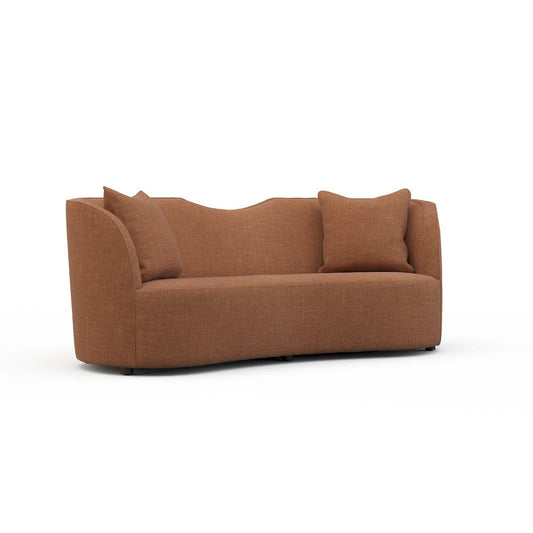 Lillian August - Hollywood Mid Sofa in Crystal-Orange - U144-S1-Crystal-Orange view 1