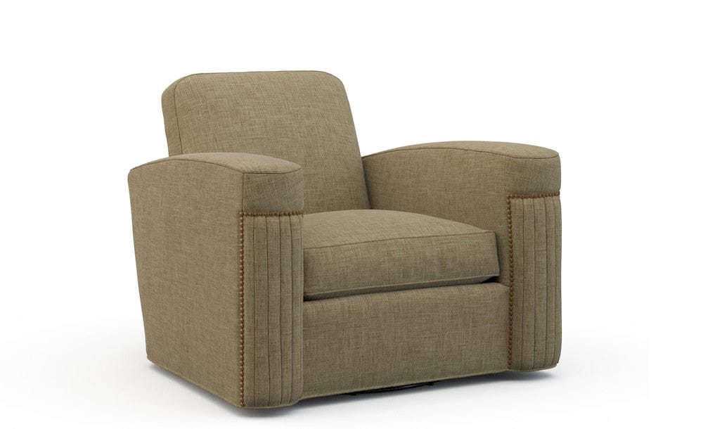 Lillian August - Jacques Swivel  Chair in Crystal-Camel - LA4119C-Crystal-Camel view 1