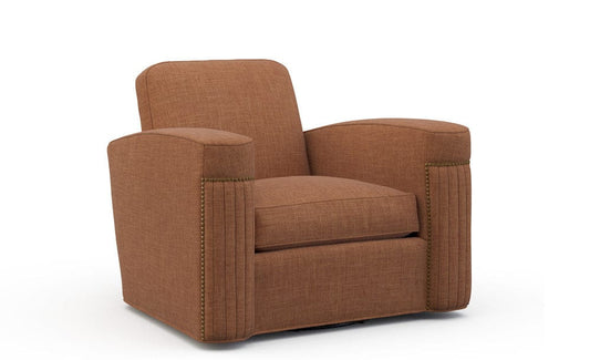 Lillian August - Jacques Swivel  Chair in Crystal-Orange - LA4119C-Crystal-Orange view 1