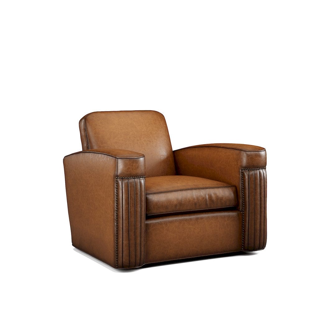 Lillian August - Jacques Swivel  Chair in Sauvage-Bark-White - LL4119C-Sauvage-Bark-White view 1