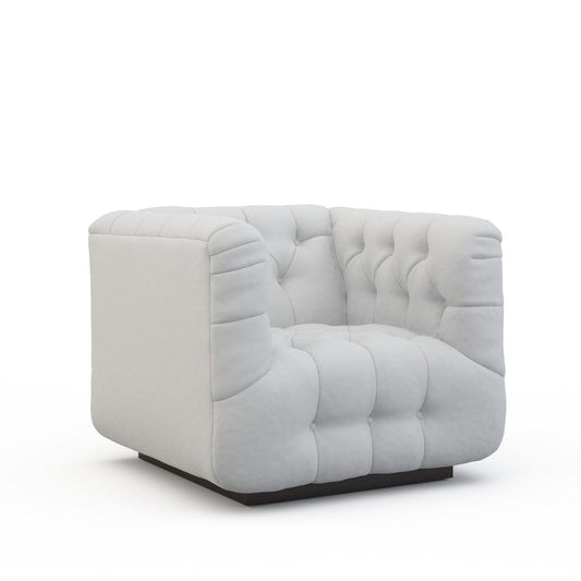 Lillian August - Jagger Chair in Heather-White - LA9104C-Heather-White view 1