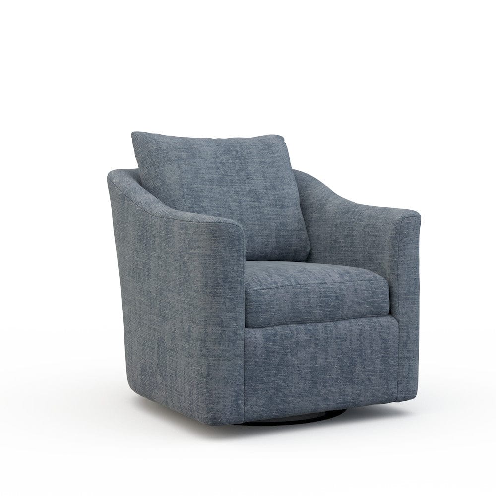 Lillian August - Kira Swivel Chair in Castine-Slate - LA7221C-Castine-Slate view 1