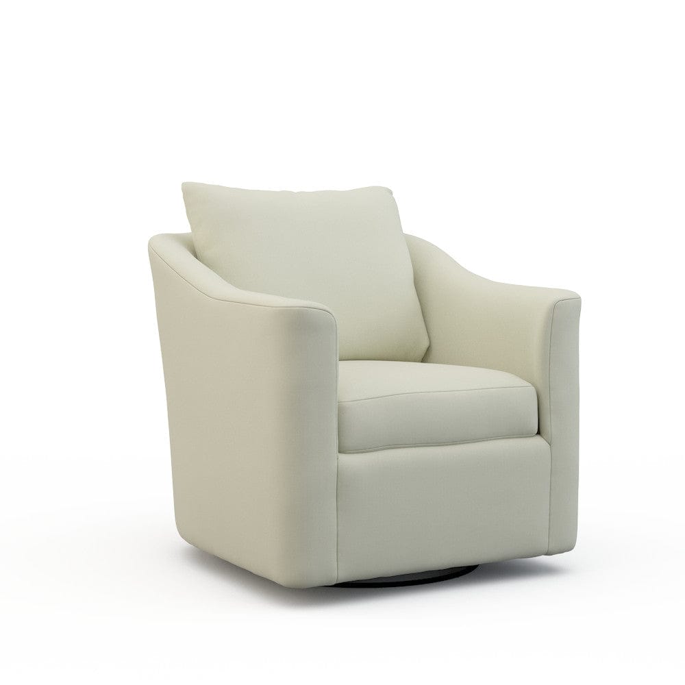 Lillian August - Kira Swivel Chair in Heather-White - LA7221C-Heather-White view 1