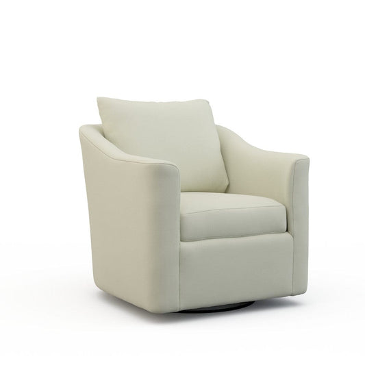 Lillian August - Kira Swivel Chair in Heather-White - LA7221C-Heather-White view 1