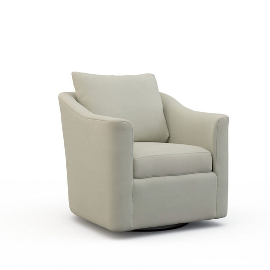 Lillian August - Kira Swivel Chair in Limestone-Gray - LA7221C-Limestone-Gray view 1