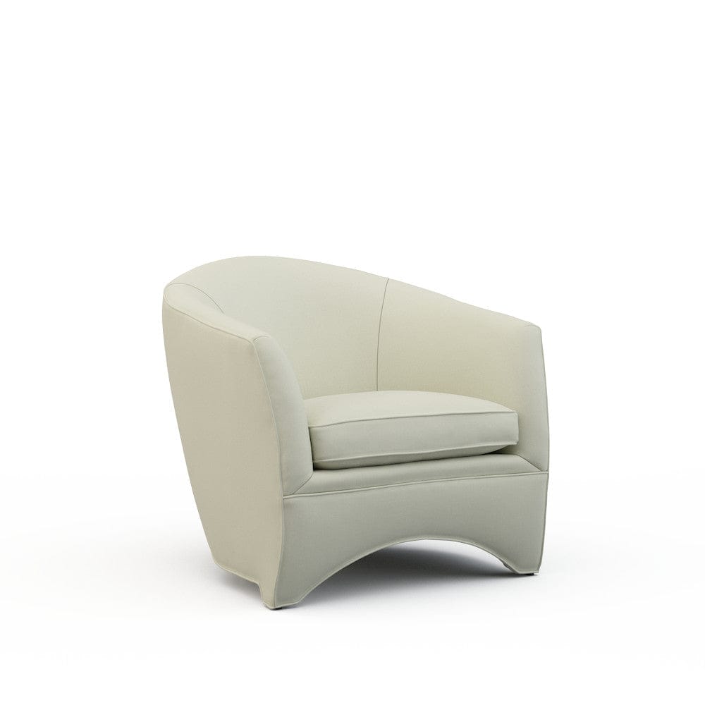 Lillian August - Leo Chair in Heather-White - LA3146C-Heather-White view 1