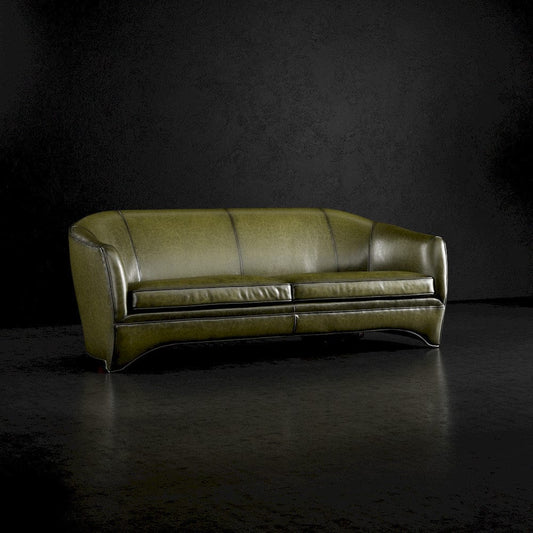 Lillian August - Leo Sofa in Sauvage-Olive-Black - LL3146S-Sauvage-Olive-Black view 1