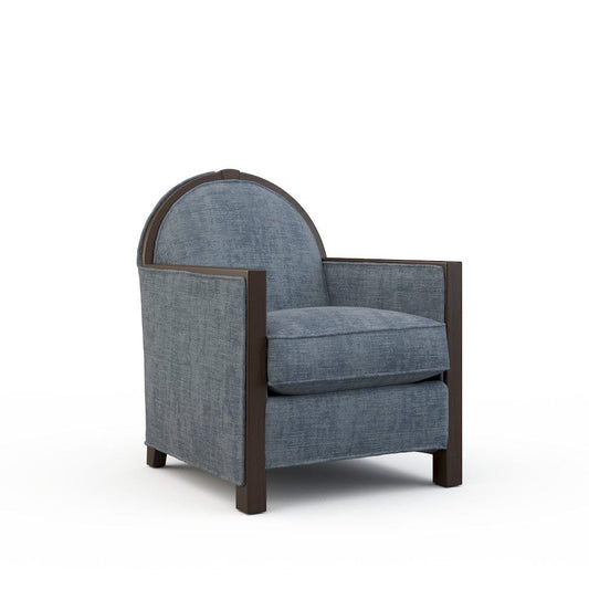Lillian August - Leon Chair in Castine-Slate - LA4137C-Castine-Slate view 1