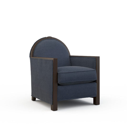 Lillian August - Leon Chair in Cristo-Blue - LA4137C-Cristo-Blue view 1