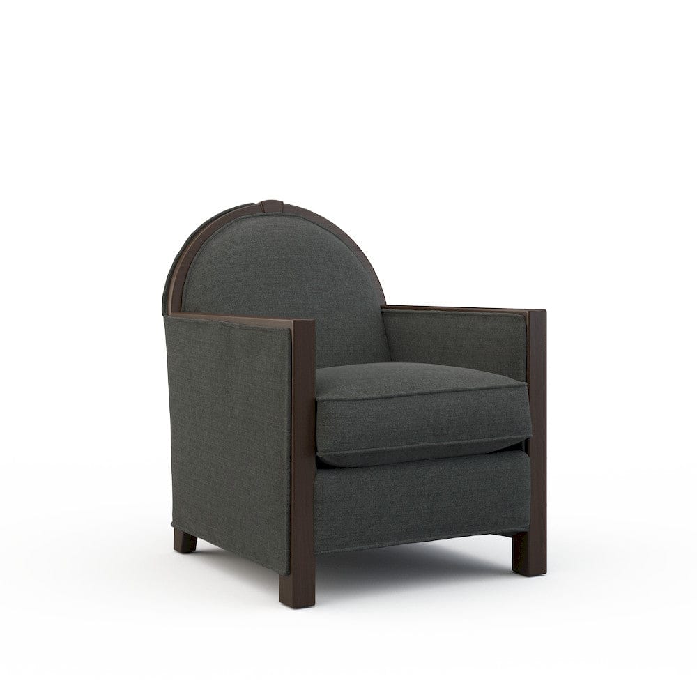 Lillian August - Leon Chair in Cristo-Charcoal - LA4137C-Cristo-Charcoal view 1