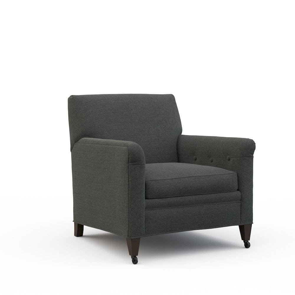 Lillian August - Lev Chair in Cristo-Charcoal - LA4148C-Cristo-Charcoal view 1