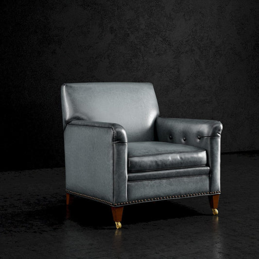 Lillian August - Lev Chair in Sauvage-Grey-Black - LL4148C-Sauvage-Grey-Black view 1