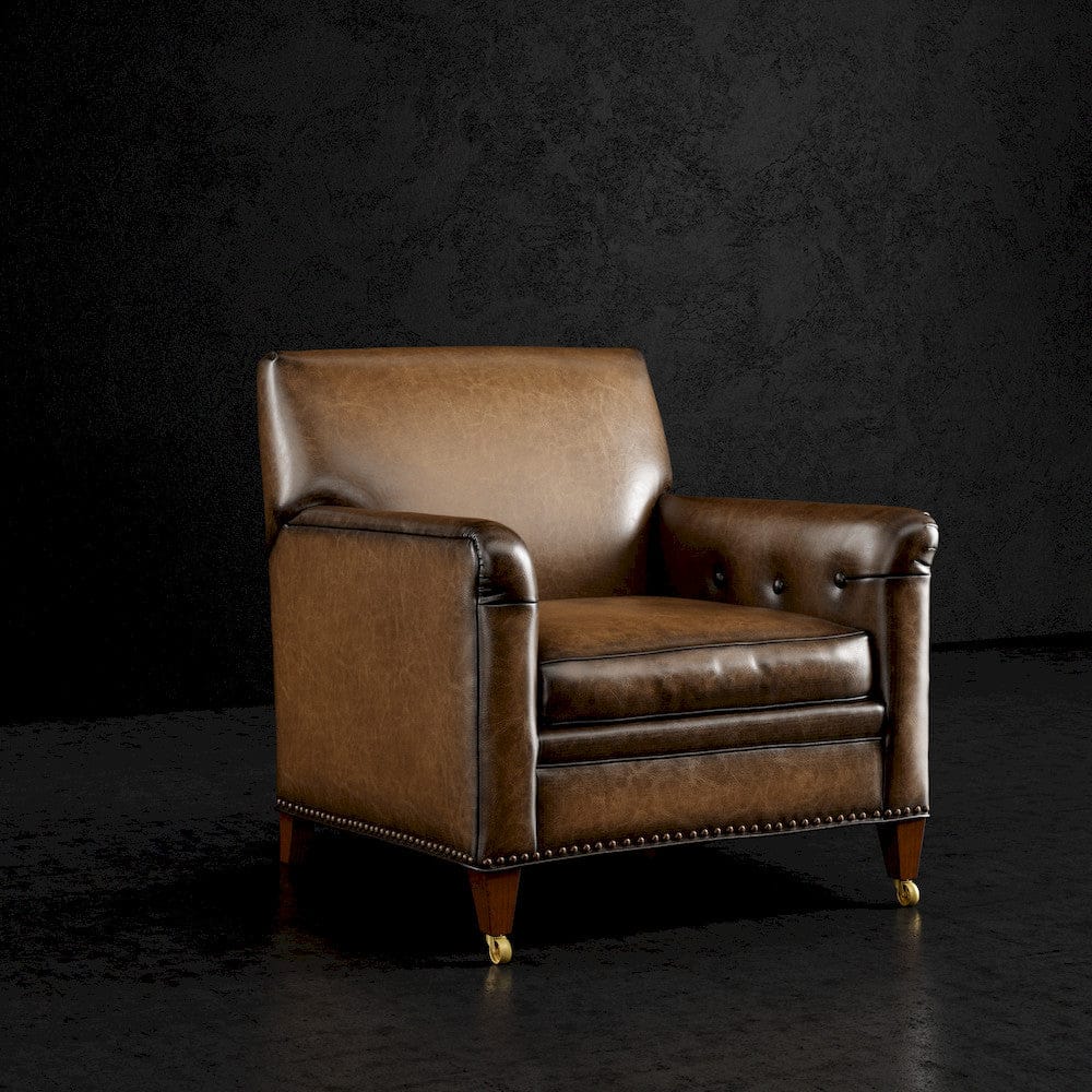 Lillian August - Lev Chair in Sauvage-Putty-Black - LL4148C-Sauvage-Putty-Black view 1