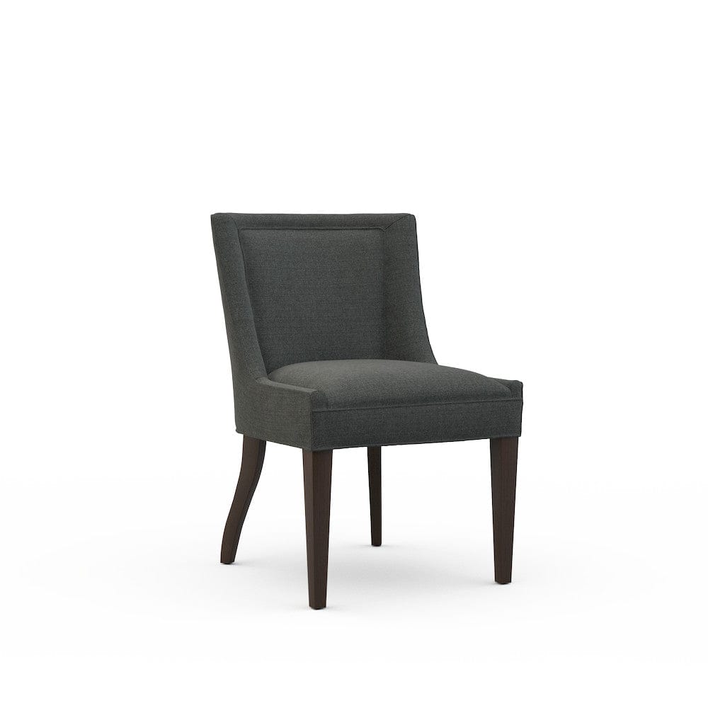 Lillian August - Luis Armless Chair in Cristo-Charcoal - LA3128AC-Cristo-Charcoal view 1