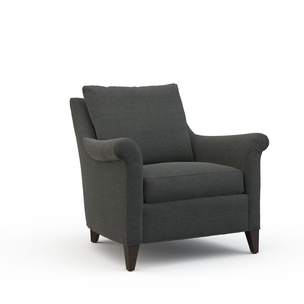 Lillian August - Milan Chair in Cristo-Charcoal - LA7224C-Cristo-Charcoal view 1