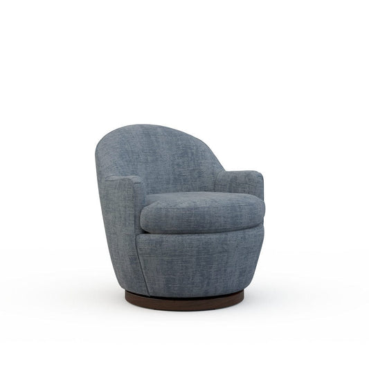 Lillian August - Millie Swivel Chair in Castine-Slate - U171-C3-Castine-Slate view 1