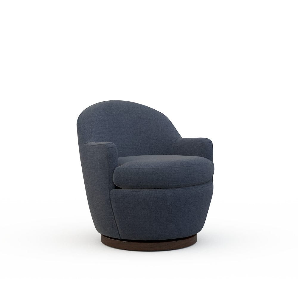 Lillian August - Millie Swivel Chair in Cristo-Blue - U171-C3-Cristo-Blue view 1