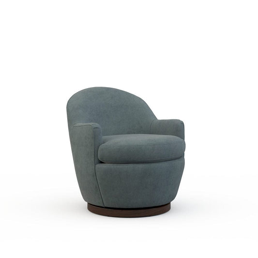 Lillian August - Millie Swivel Chair in Limestone-Blue - U171-C3-Limestone-Blue view 1