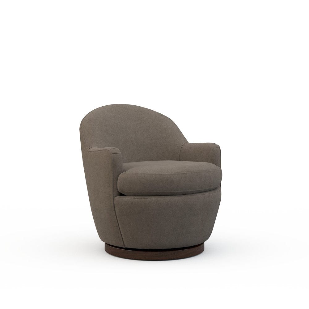 Lillian August - Millie Swivel Chair in Limestone-Charcoal - U171-C3-Limestone-Charcoal view 1