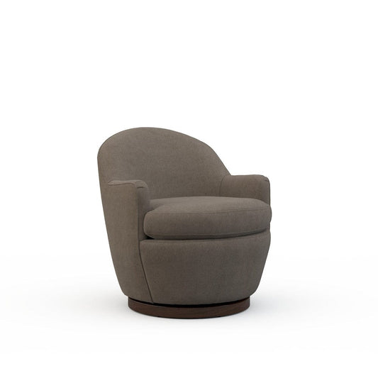 Lillian August - Millie Swivel Chair in Limestone-Charcoal - U171-C3-Limestone-Charcoal view 1